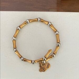 Alex and Ani Gold and Silver Beaded Bracelet